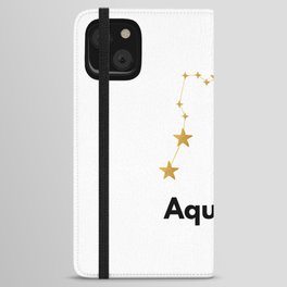 Aquarius, Aquarius Zodiac iPhone Wallet Case