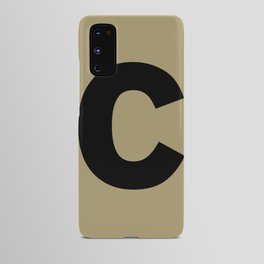 letter C (Black & Sand) Android Case