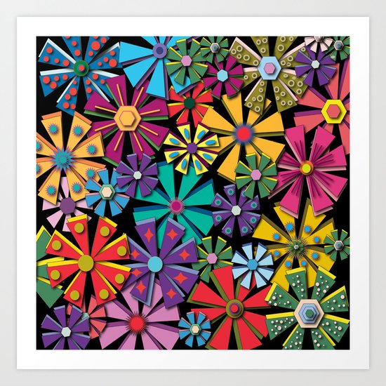 PINWHEELS Art Print