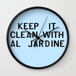 Keep It Clean With Al Jardine Wall Clock | Vintage, Space, Music, Pop Art 