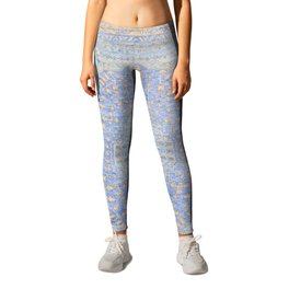 Powder Blue Lemon Antique Persian Mamluk Leggings