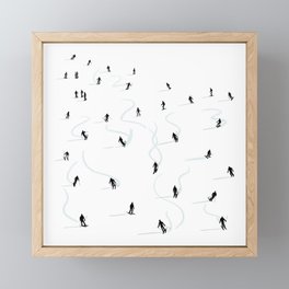Ski winter sport Framed Mini Art Print