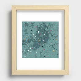 Belo Horizonte - Brazil - Eclectic Map Recessed Framed Print