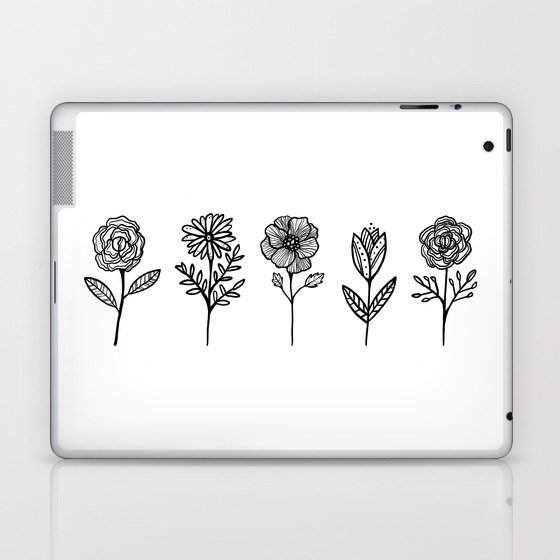 Simple Floral Laptop & iPad Skin