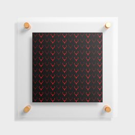Deer Antler Pattern red dark mode Floating Acrylic Print