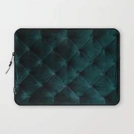 Luxury dark green velvet sofa texture Laptop Sleeve
