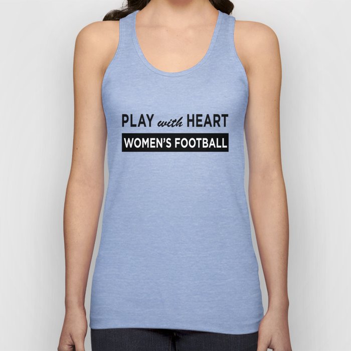 Play with Heart Women's Football Tank Top