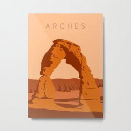 Arches Metal Print | Moab, Utah, Arch, Archesnationalpark, Unitedstates, Nature, Landscape, America, Hiking, Arches 