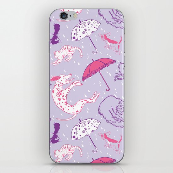 Raining Cats and Dogs iPhone Skin
