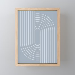 Oval Lines Abstract XLVI Framed Mini Art Print