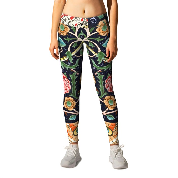 Moth and Flower #5 Leggings