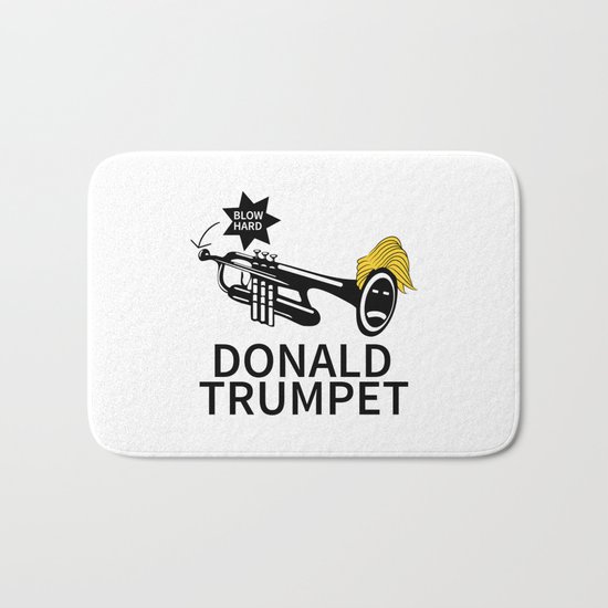 Donald Trump Trumpet Bath Mat