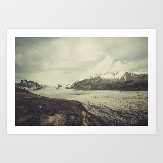 Skaftafellsjökull Art Print