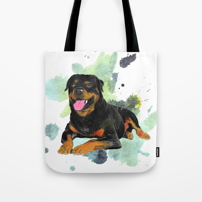 Rottweiler happy Tote Bag