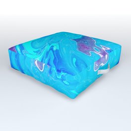 Abstract Marble Painting Outdoor Floor Cushion