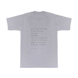 Jeremiah 29:11, For I Know The Plans I have for you T Shirt | Christmas, Bibleverse, Jeremiah, Minimal, Faith, Motivational, Lord, Inspirational, Plans, Typography 