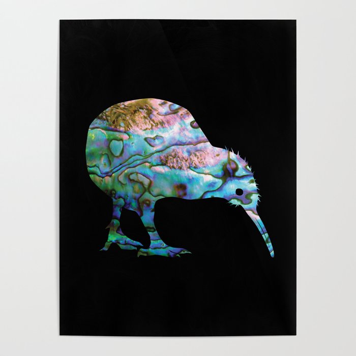 NEW ZEALAND KIWI SIMPLE PAUA Poster