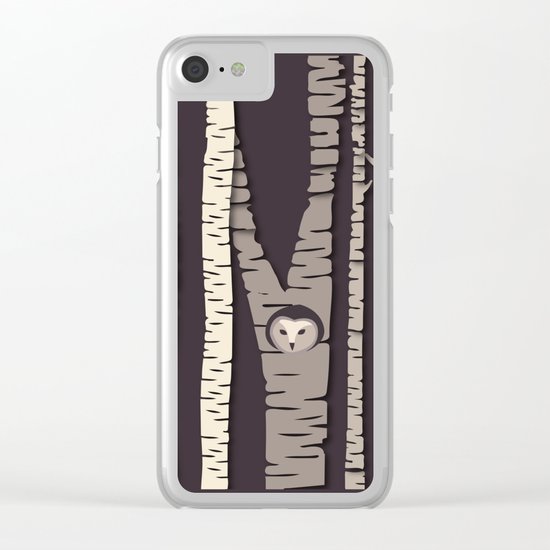 Night Owl Clear iPhone Case