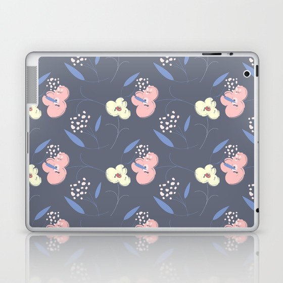 Floral Texture Background Laptop & iPad Skin