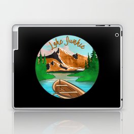 Lake Junkies Canoe Graphic Design Laptop Skin