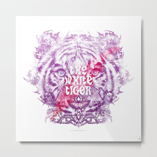 The White Tiger (Savage Version) Metal Print
