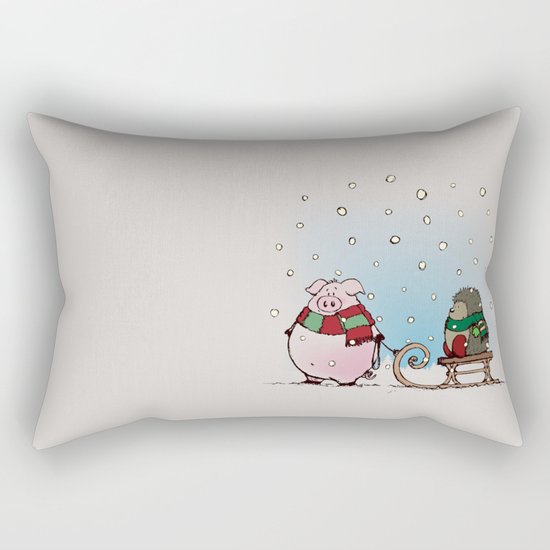 Winter fun Rectangular Pillow