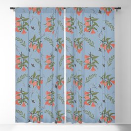 bees and flowers Blackout Curtain