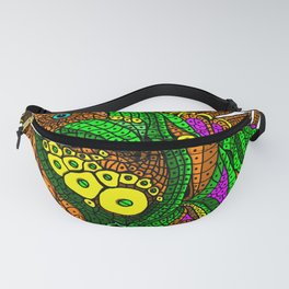 Author's Colored Green Iguana Fanny Pack