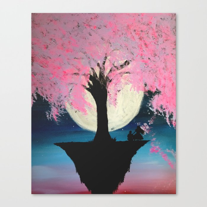 Cherry Blossom Galaxy  Canvas Print