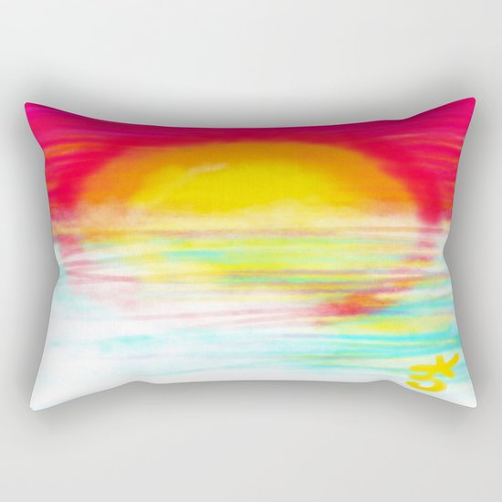 Sunset Sun Rectangular Pillow