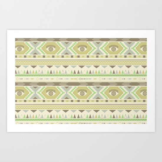 Aztec Eye Art Print