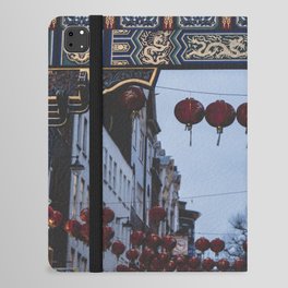 China Photography - Traditional Chinese Decoration Hanging Over The Street iPad Folio Case