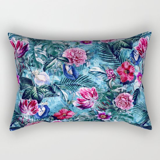 Tropical Garden Rectangular Pillow