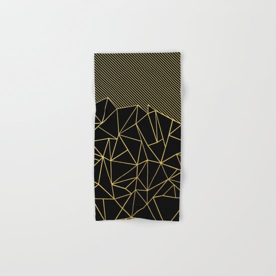 Ab Lines 45 Gold Hand & Bath Towel