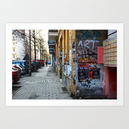 BERLIN - Street photography - slap tag Art Print