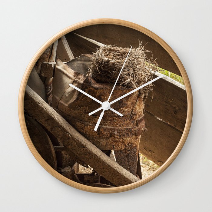 Bird Nest Wall Clock