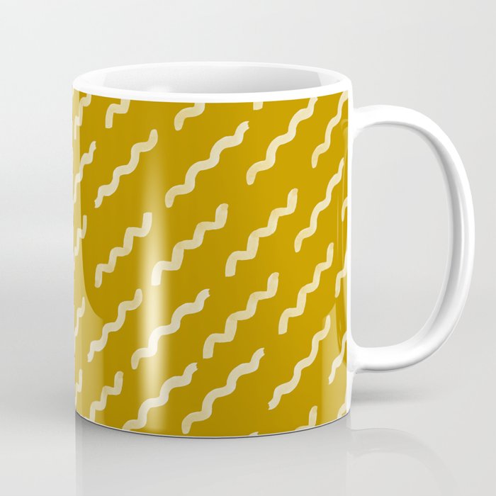 Organic shapes naive pattern. Abstract watercolor seamless pattern, handdrawn illustration, surface fabric textile design Coffee Mug