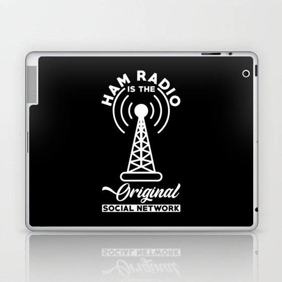 Ham Radio is the Original Social Network Laptop & iPad Skin