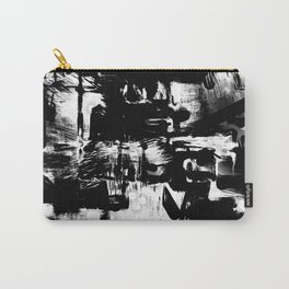 Black and White Carry-All Pouch