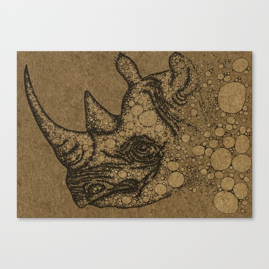 Rhino Canvas Print