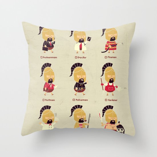 Spartan Career Test Throw Pillow