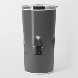 Pixel art of Matt Damon Travel Mug