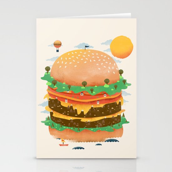 Burgerland Stationery Cards