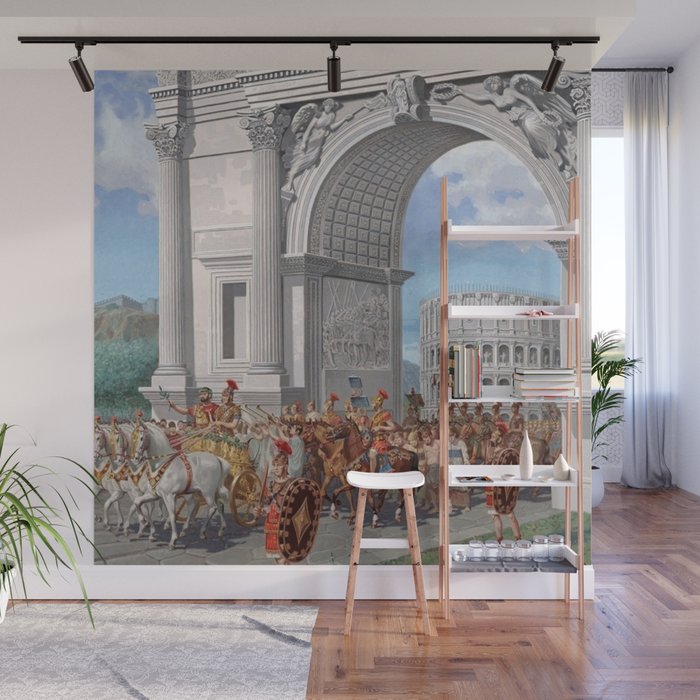 Classical Masterpiece: Roman Legion in Triumphal Procession by Herbert Herget Wall Mural