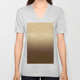 Golden Morning Scenery V Neck T Shirt