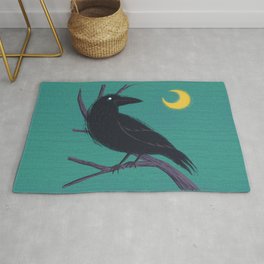 Restless Raven Once Upon A Midnight Dreary Rug