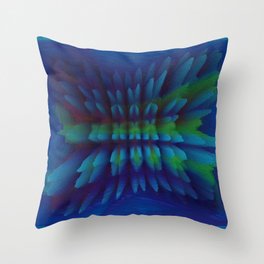 Blooming Tie-Dye Throw Pillow