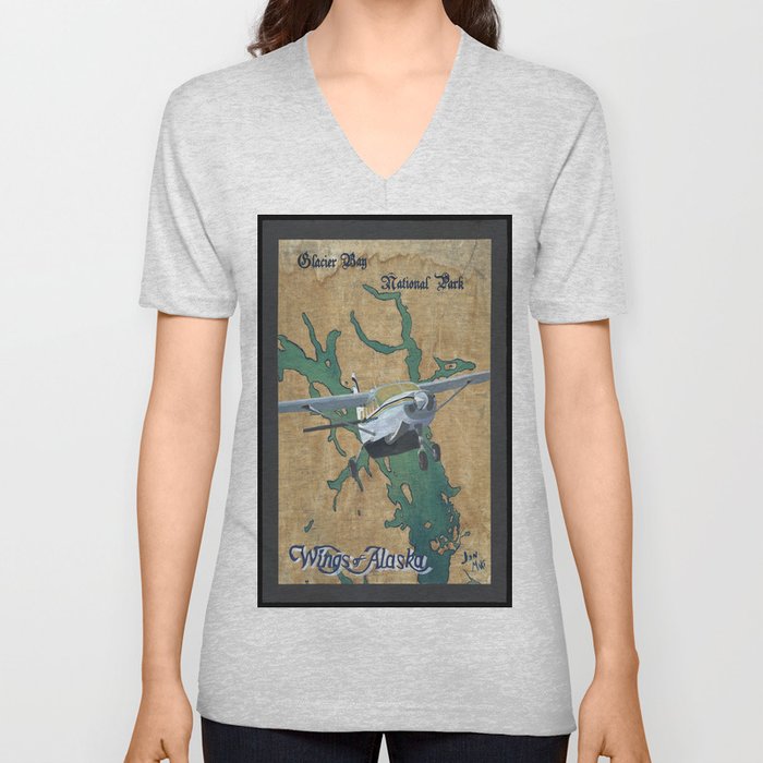 Wings of Alaska V Neck T Shirt