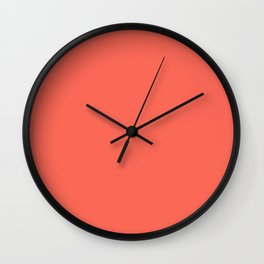 Coral Wall Clock