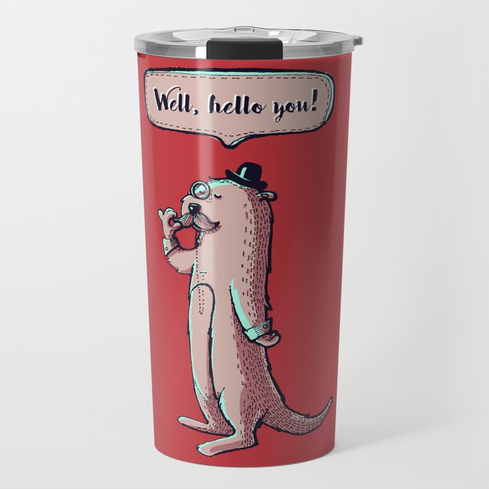 Fancy Otter Travel Mug